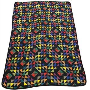 Geometric 100% cotton Roca Home made in Portugal Afghan tapestry throw blanket